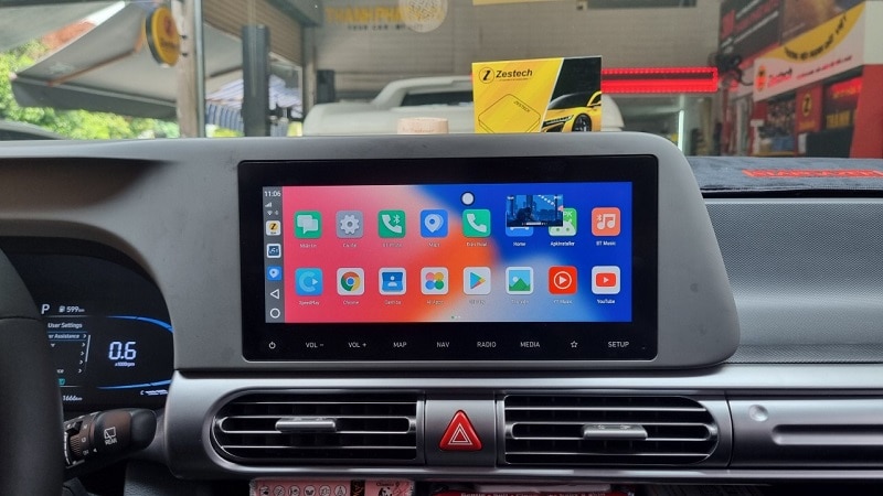 Lắp đặt Android Box Zestech cho Hyundai Stargazer tại Thànnh Phát Auto