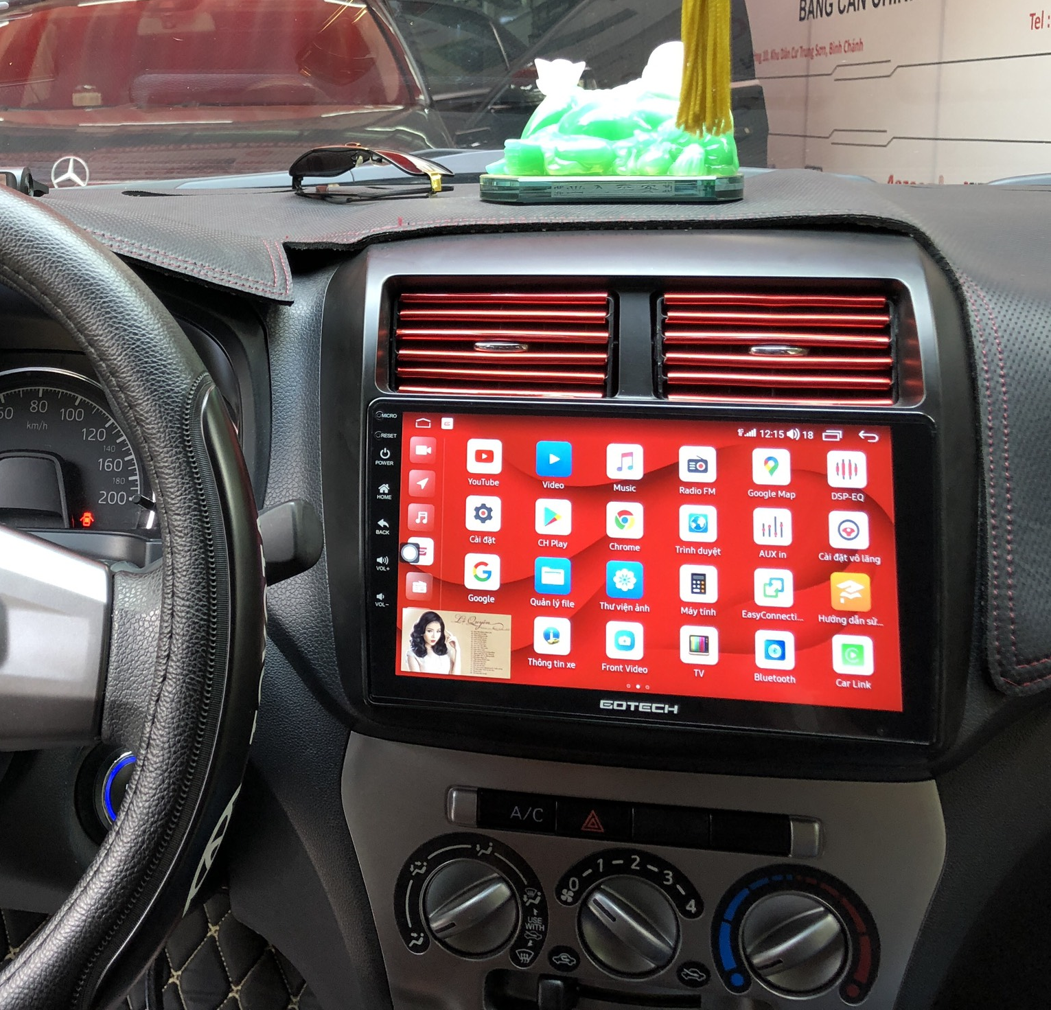  Lắp màn hình Zestech xe Toyota Wigo