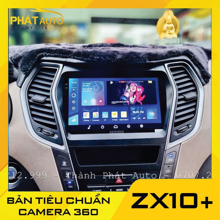 Zetech ZX10 trên xe Hyundai SantaFe