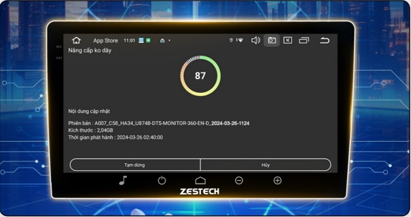 Tự Động Cập Nhật Android Box Zestech Dx265 Plus Thế Hệ 2