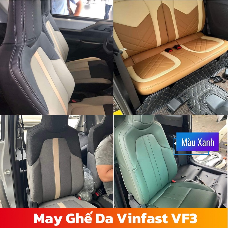 May Ghế Da Vinfast VF3