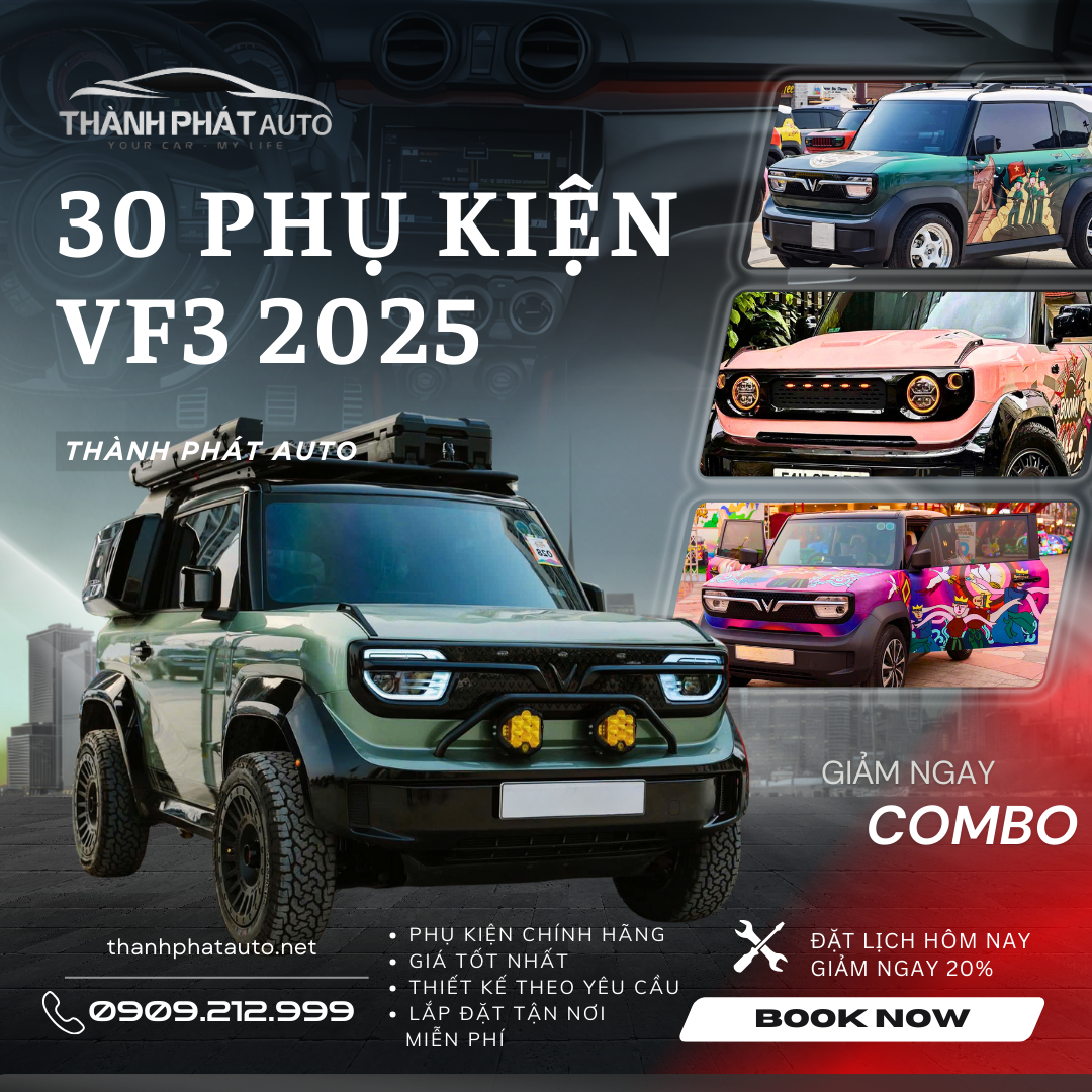 Báo Giá 30 Món Phụ Kiện Cho Vinfast VF3 Mới Nhất