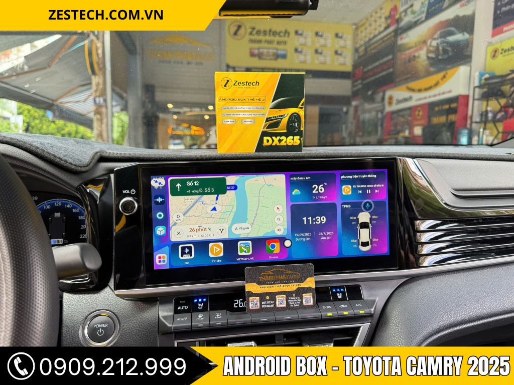 giao diện android box toyota camry 2025