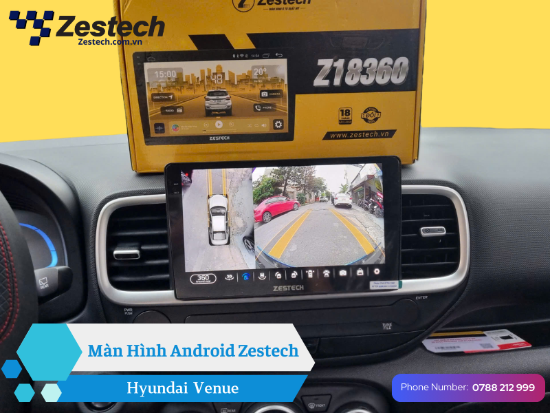 màn hình Android Hyundai Venue Zestech