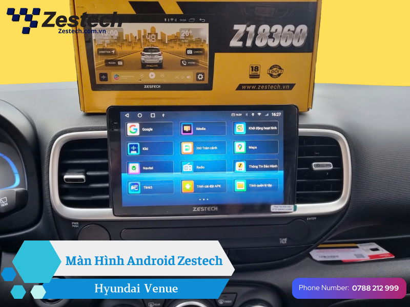 màn hình Android Hyundai Venue Zestech (2)