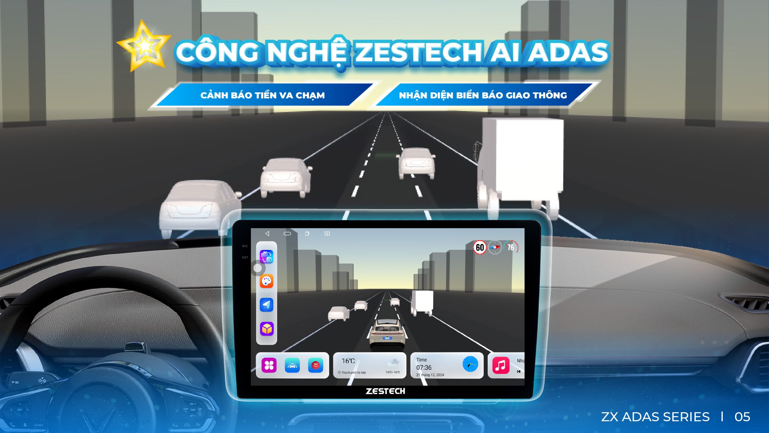 Công Nghệ Phần Cứng AI - Zestech ADAS Tiêu Chuẩn