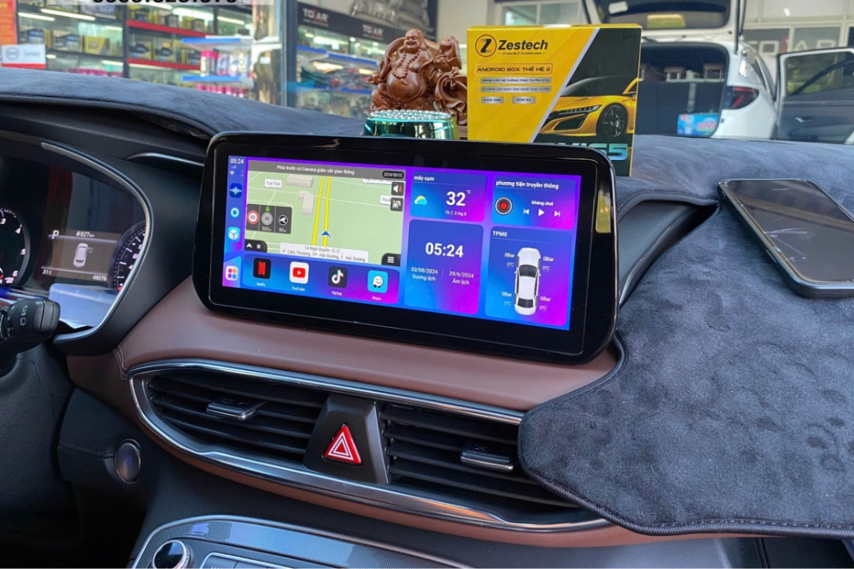 Báo Giá Android Box Cho Xe Hyundai Santafe