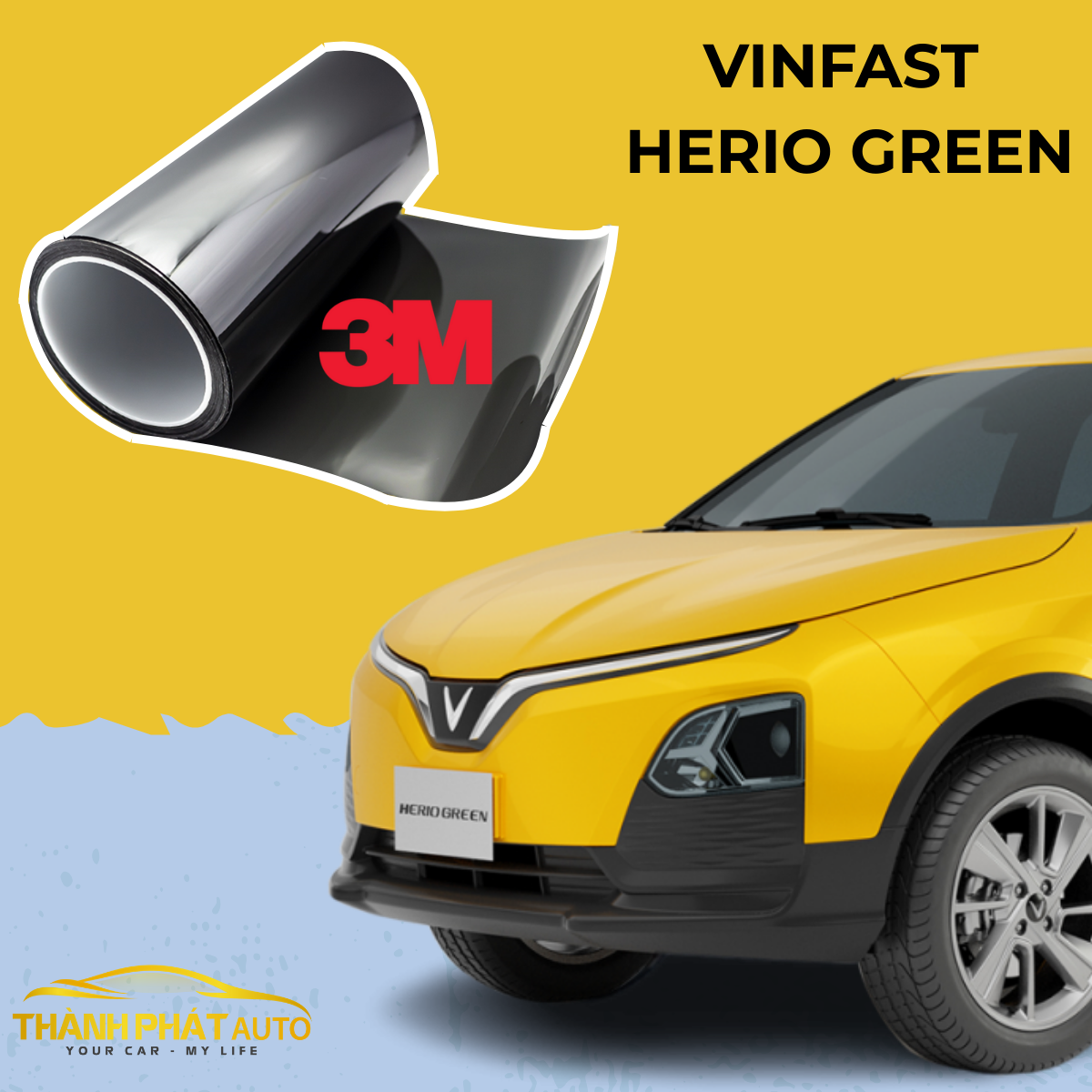 Dán Phim Cách Nhiệt 3M Cho Xe VinFast Herio Green
