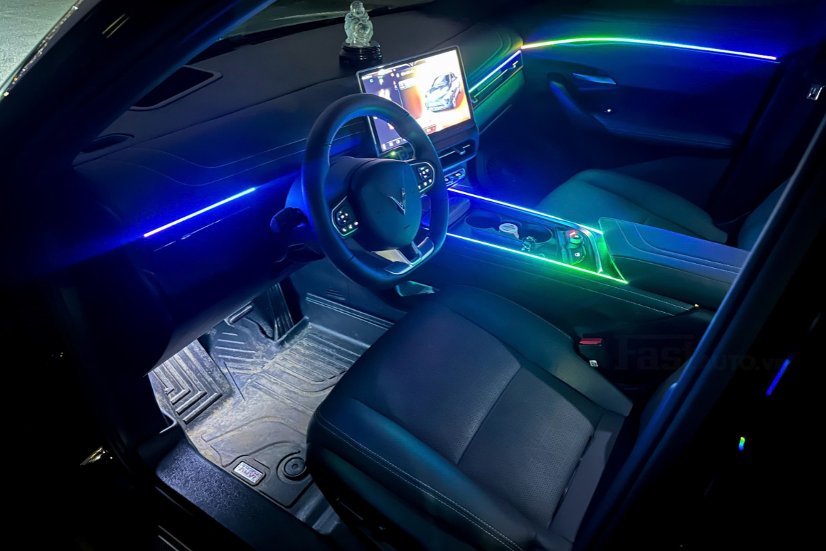 Độ Đèn Led Nội Thất Cho VinFast Herio Green