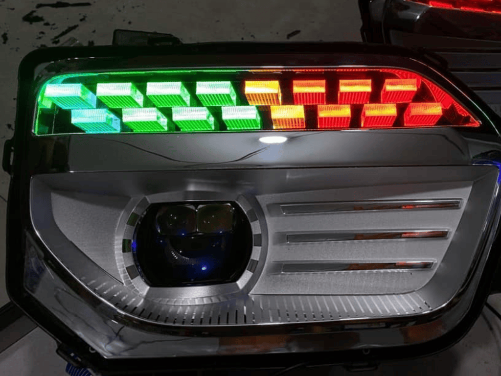 Độ Đèn Xi Nhan LED 3D Trượt Cho VinFast Nerio Green