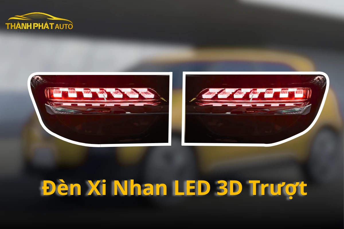 Độ Đèn Xi Nhan LED 3D Trượt Cho Xe VinFast Herio Green