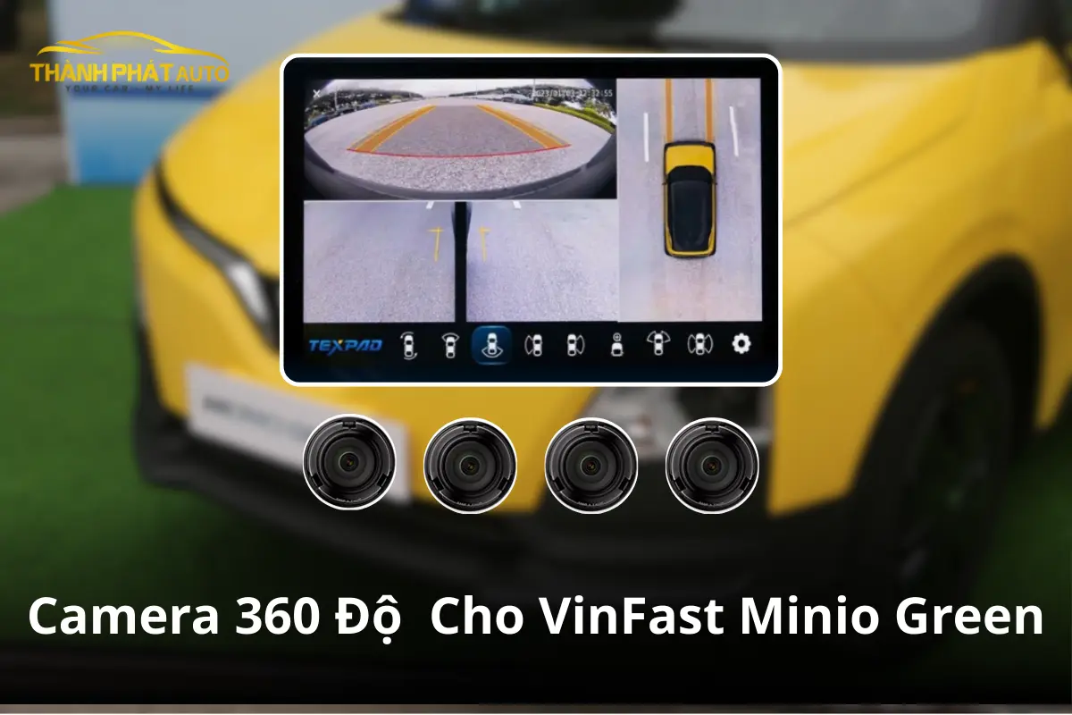 Lắp Camera 360 Độ Và Apple CarPlay Cho VinFast Minio Green