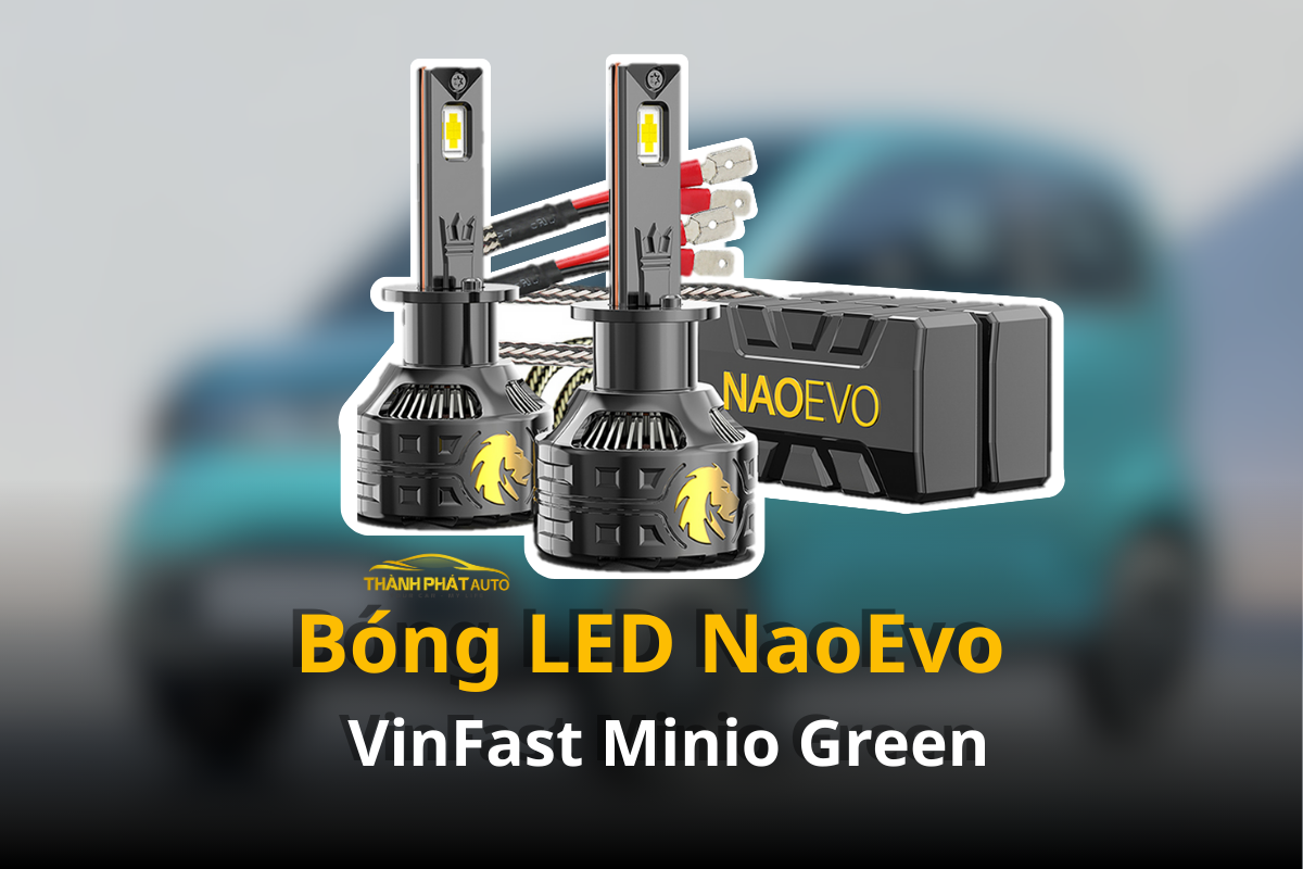 Lắp Đèn LED NaoEvo Cho VinFast Minio Green