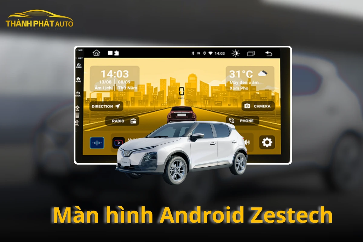 Lắp Màn hình Android Zestech Cho VinFast Herio Green