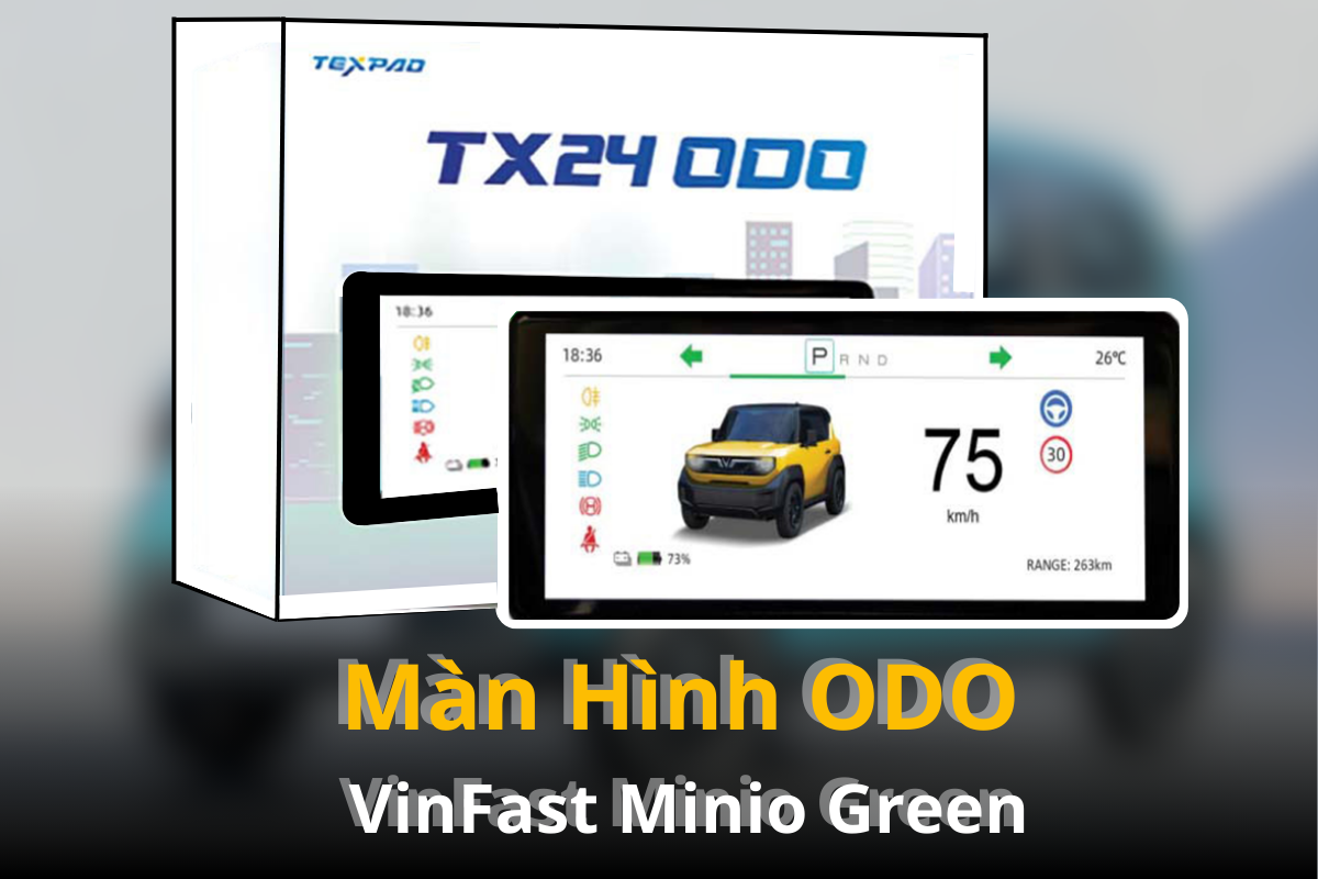 Lắp Màn Hình ODO Cho Xe VinFast Minio Green