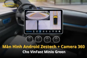 Màn hình Android Tích Hợp Camera 360 Độ Cho Minio Green