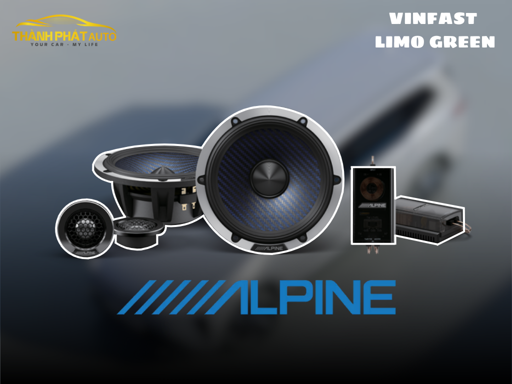 Độ Combo Loa Alpine Cho Xe VinFast Limo Green