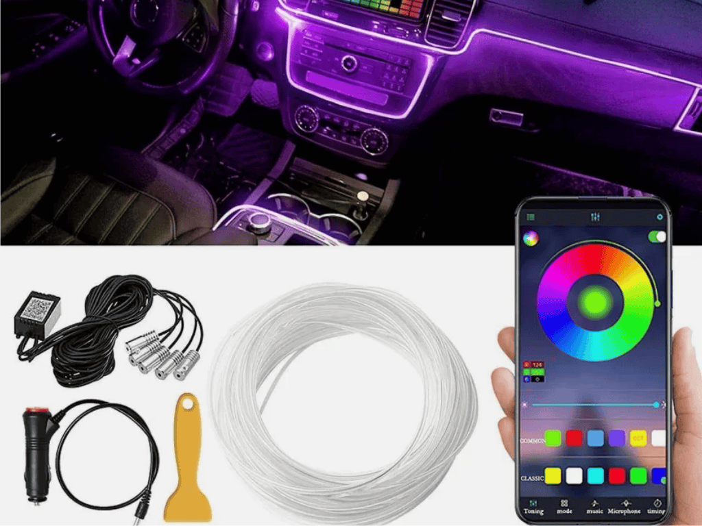 Độ Led Nội Thất Cho Xe VinFast Limo Green
