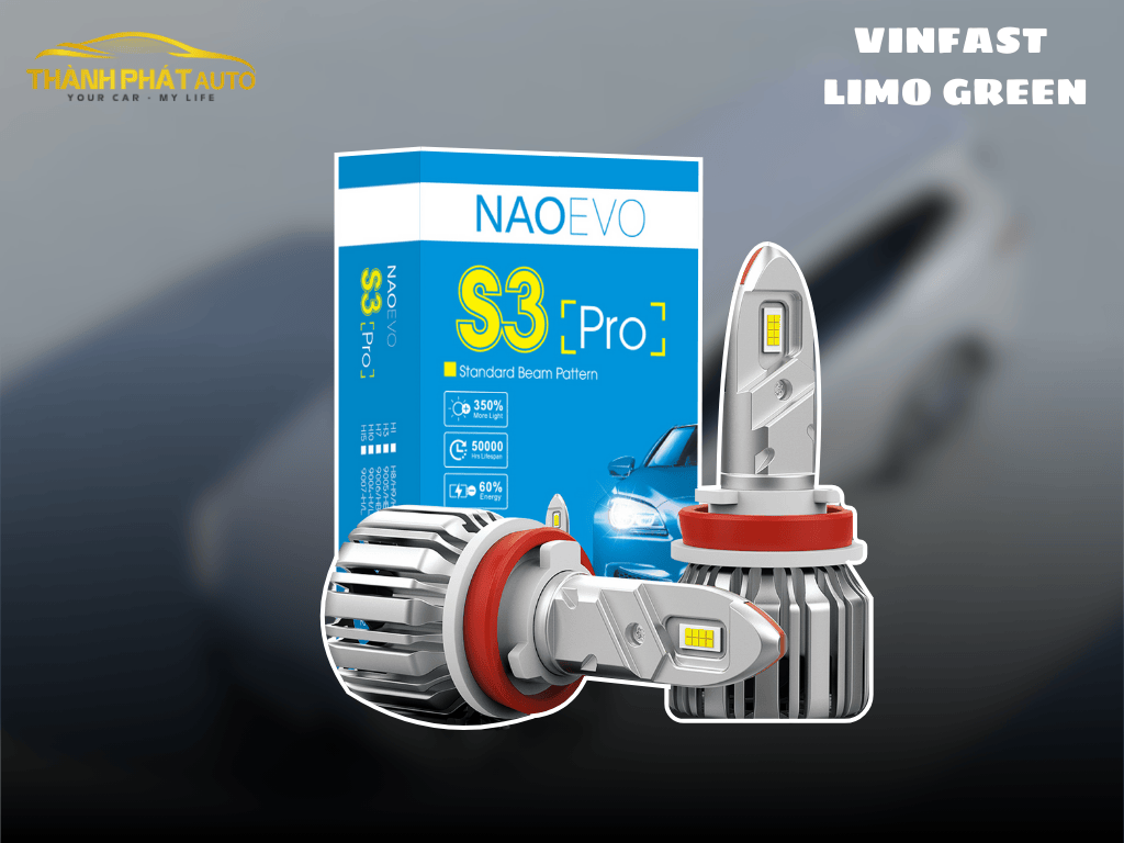 Lắp Bi LED NaoEvo Cho VinFast Limo Green