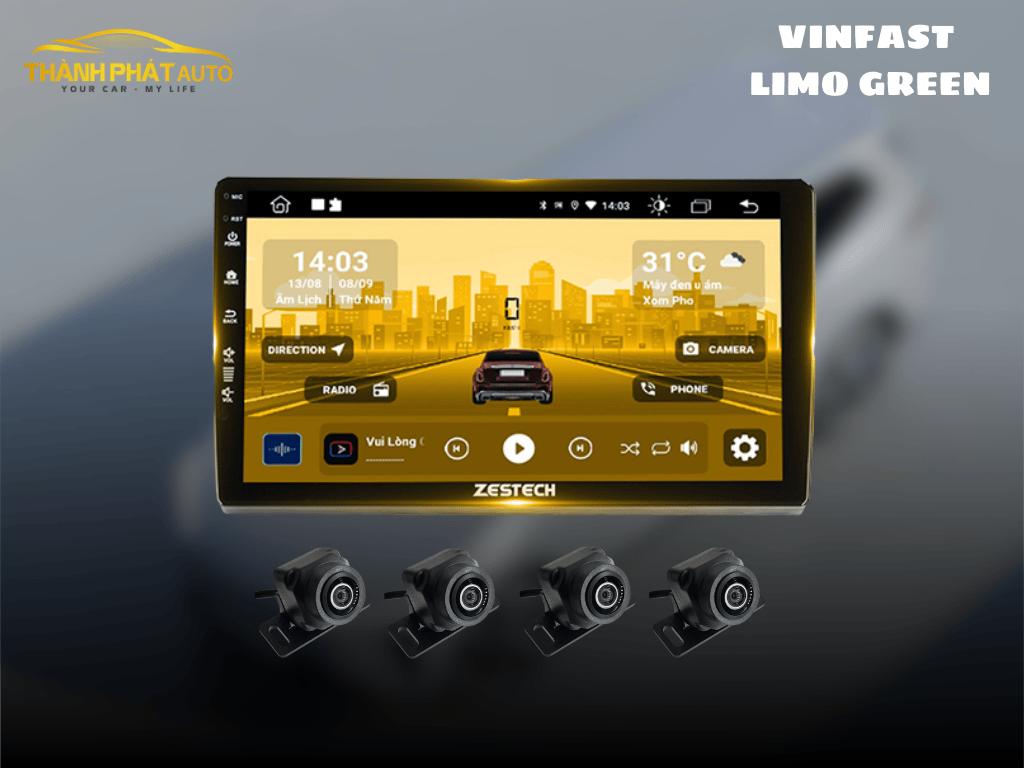 Lắp Camera 360 Độ Cho Xe VinFast Limo Green