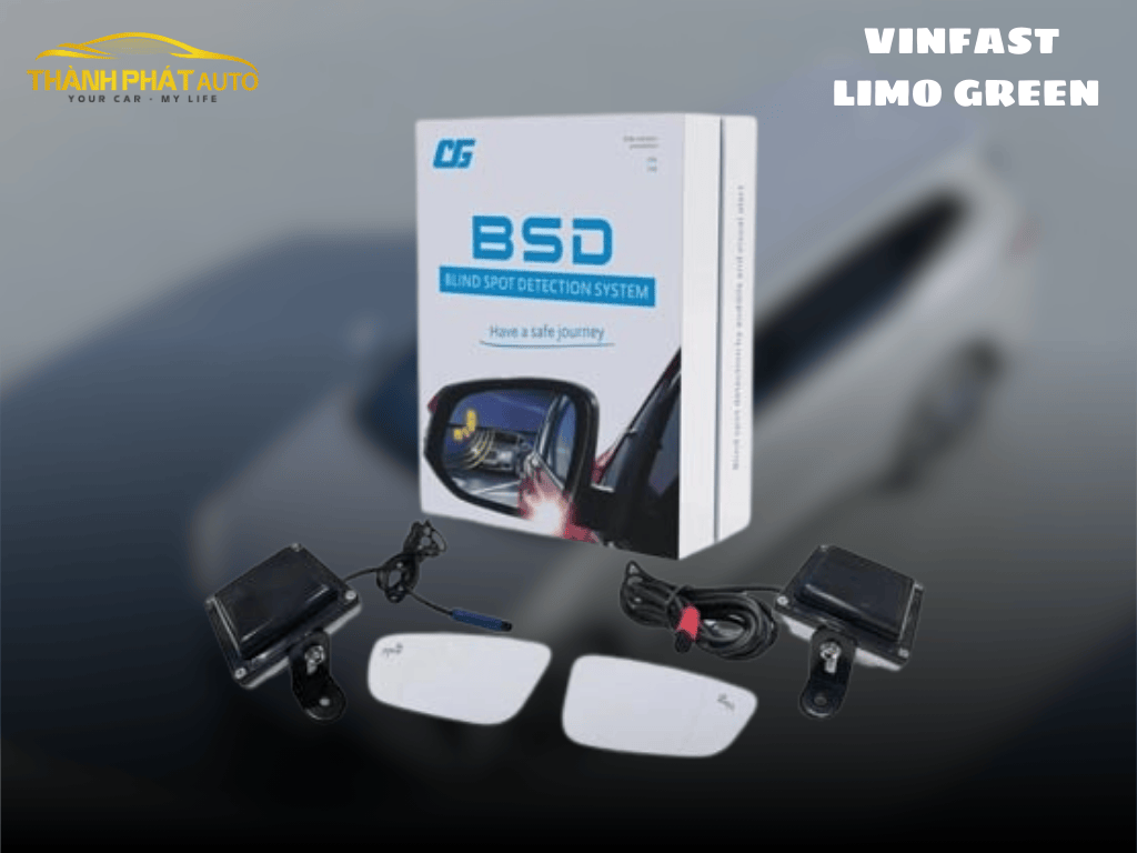 Lắp Cảnh Báo Điểm Mù Cho Xe VinFast Limo Green