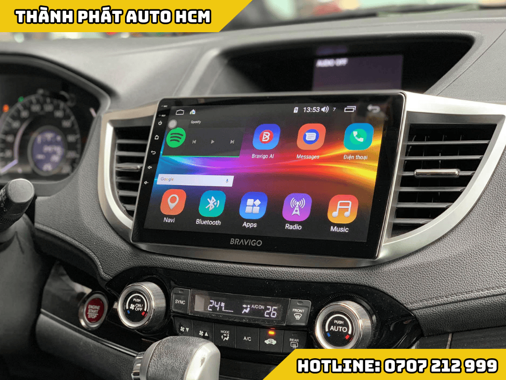 Lắp Màn Hình Android Bravigo Cho Ô Tô Tại Quận Gò Vấp