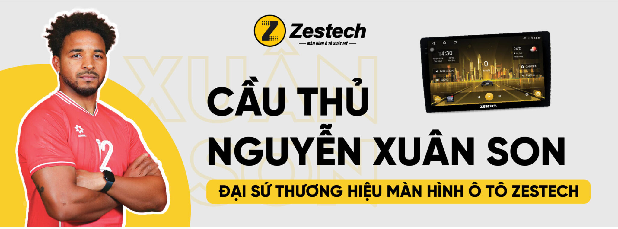 Cầu thủ Nguyễn Xuân Sơn – Đại sứ thương hiệu Zestech năm 2025
