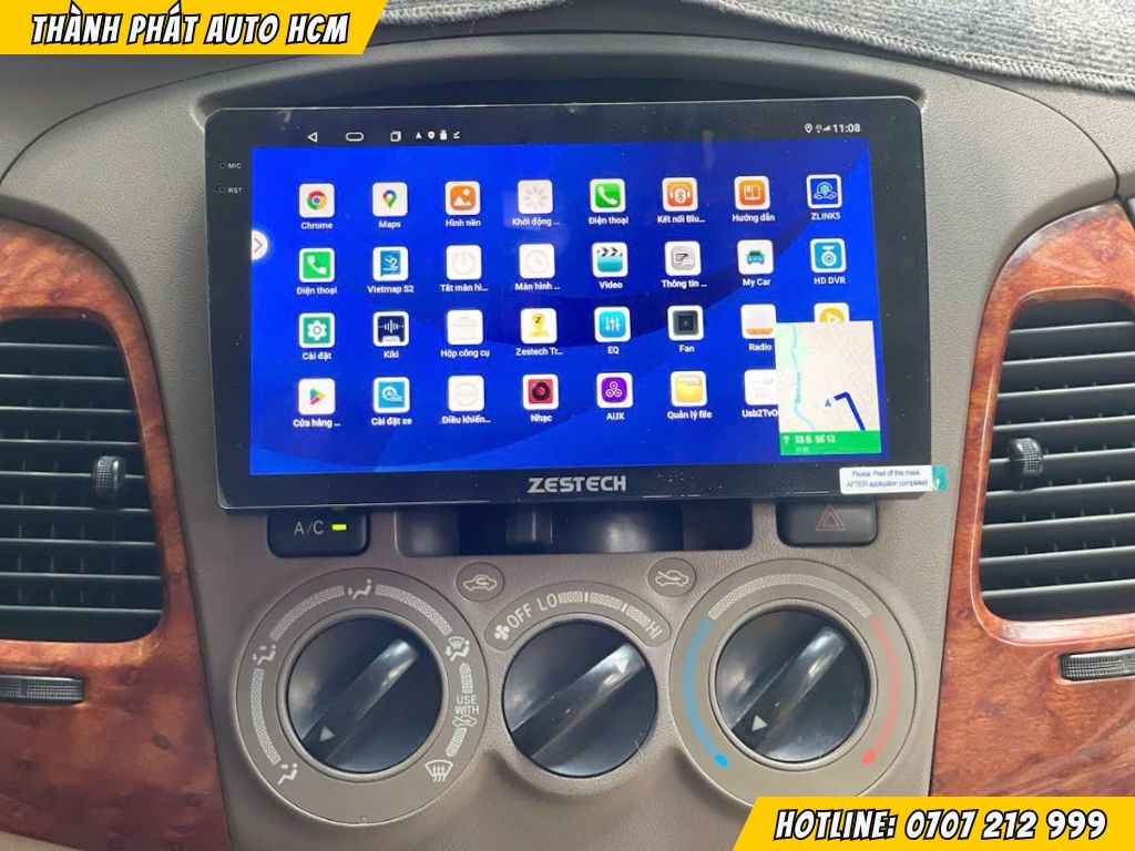 Lắp màn hình Android ô tô Innova