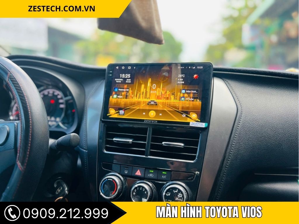 màn hình xe vios cảm biến áp suất lốp