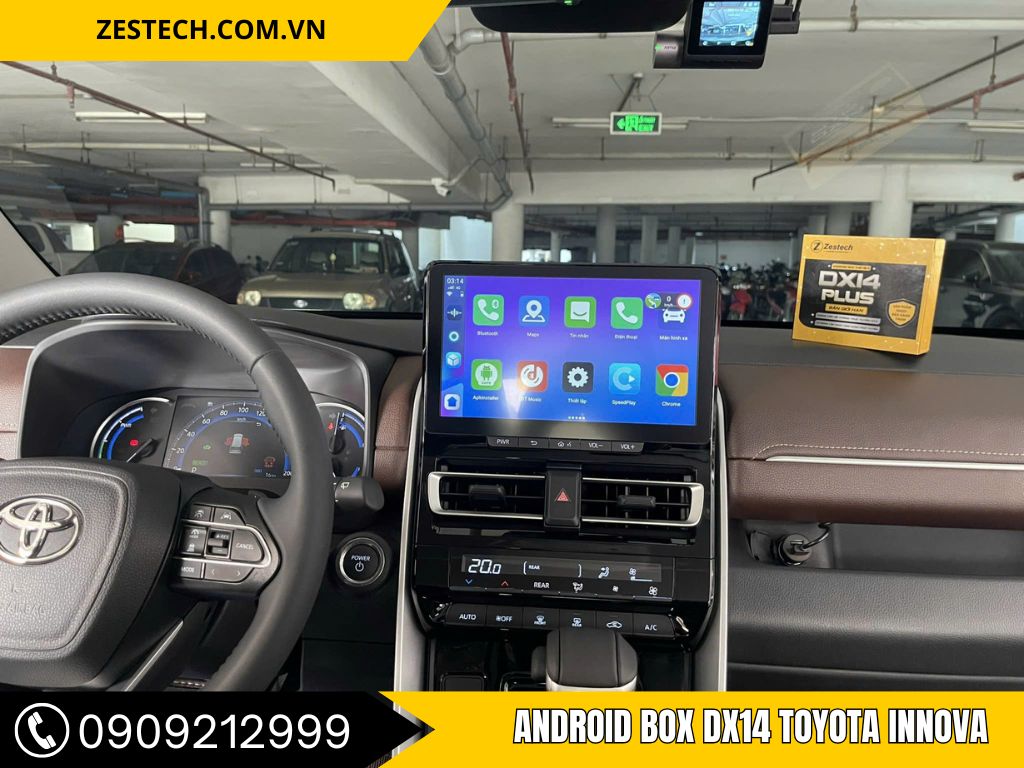 Lắp Android Box DX14 Cho Xe Toyota Innova