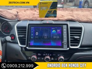 Giao diện khi lắp android box honda city