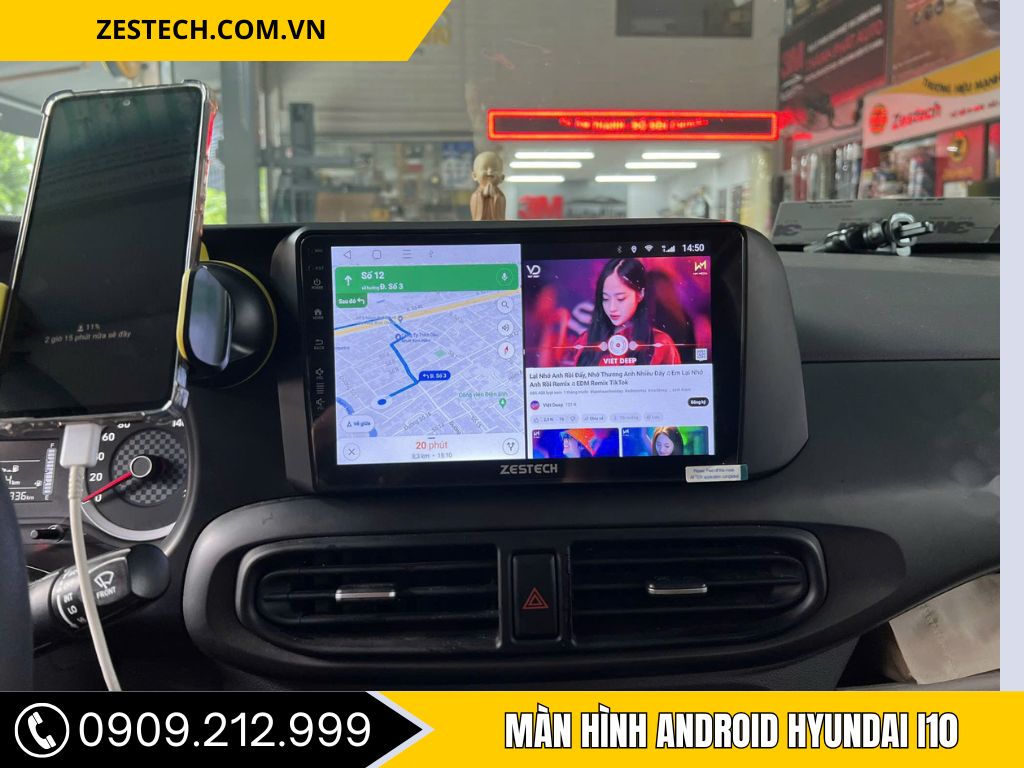 Màn Hình Hyundai I10 2021-2025