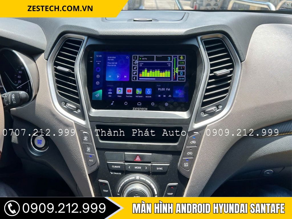 Màn Hình Hyundai Santafe 2013-2018