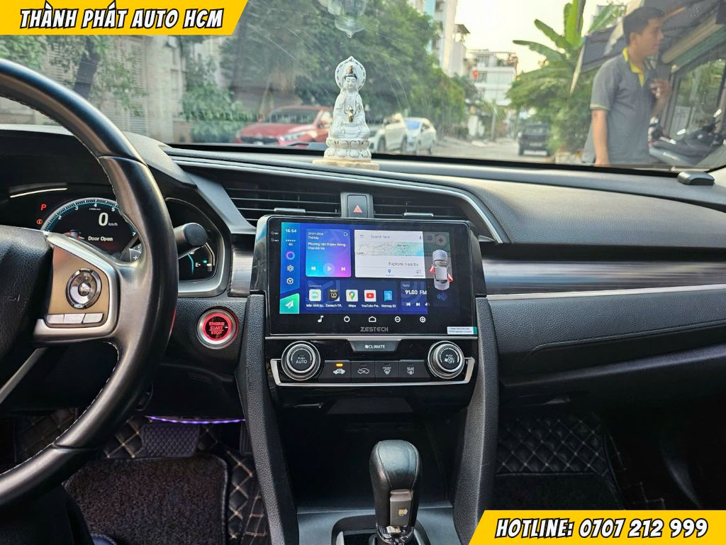 màn hình android cho honda civic 