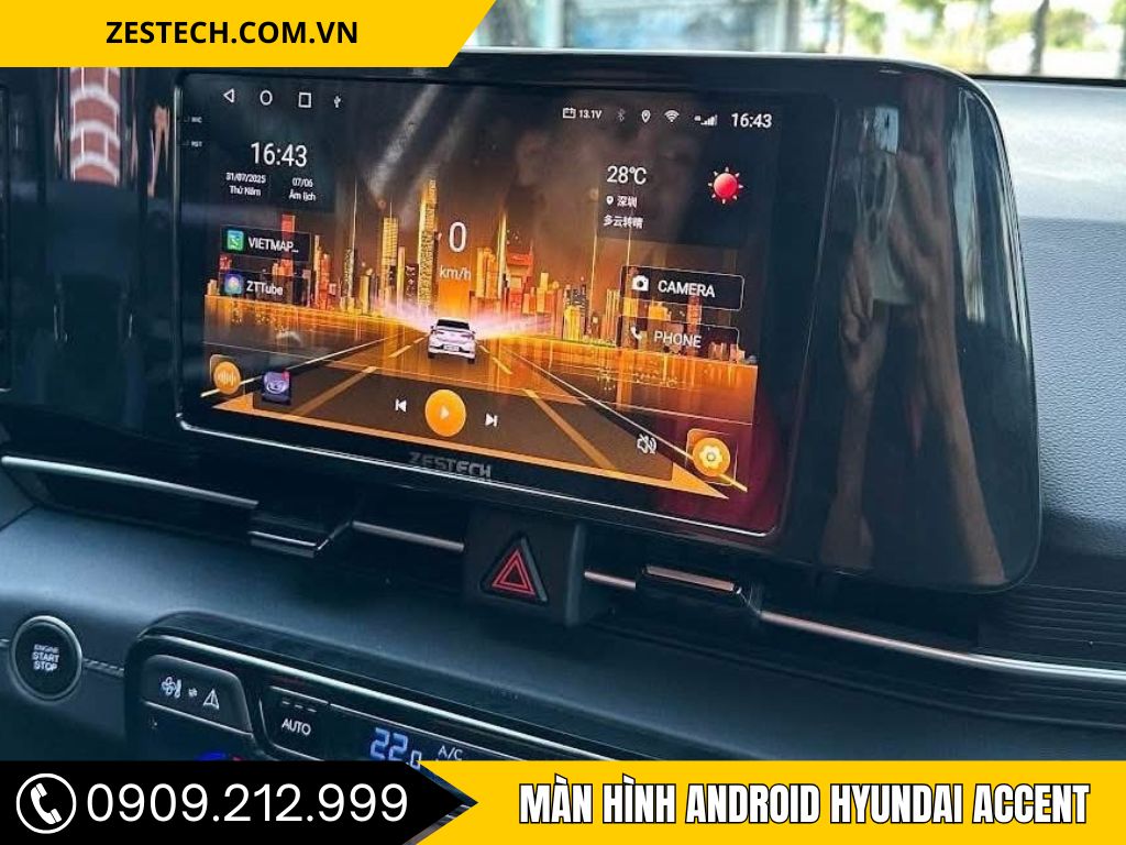 Màn hình Android Hyundai Accent