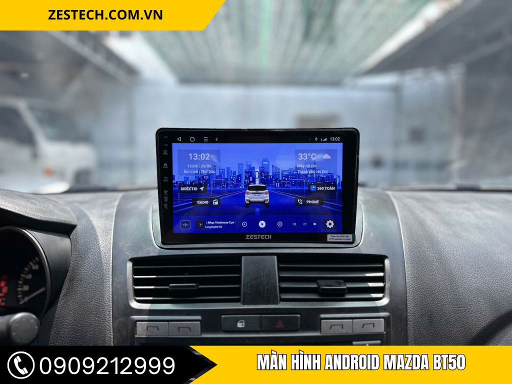 màn hình Android Mazda BT50