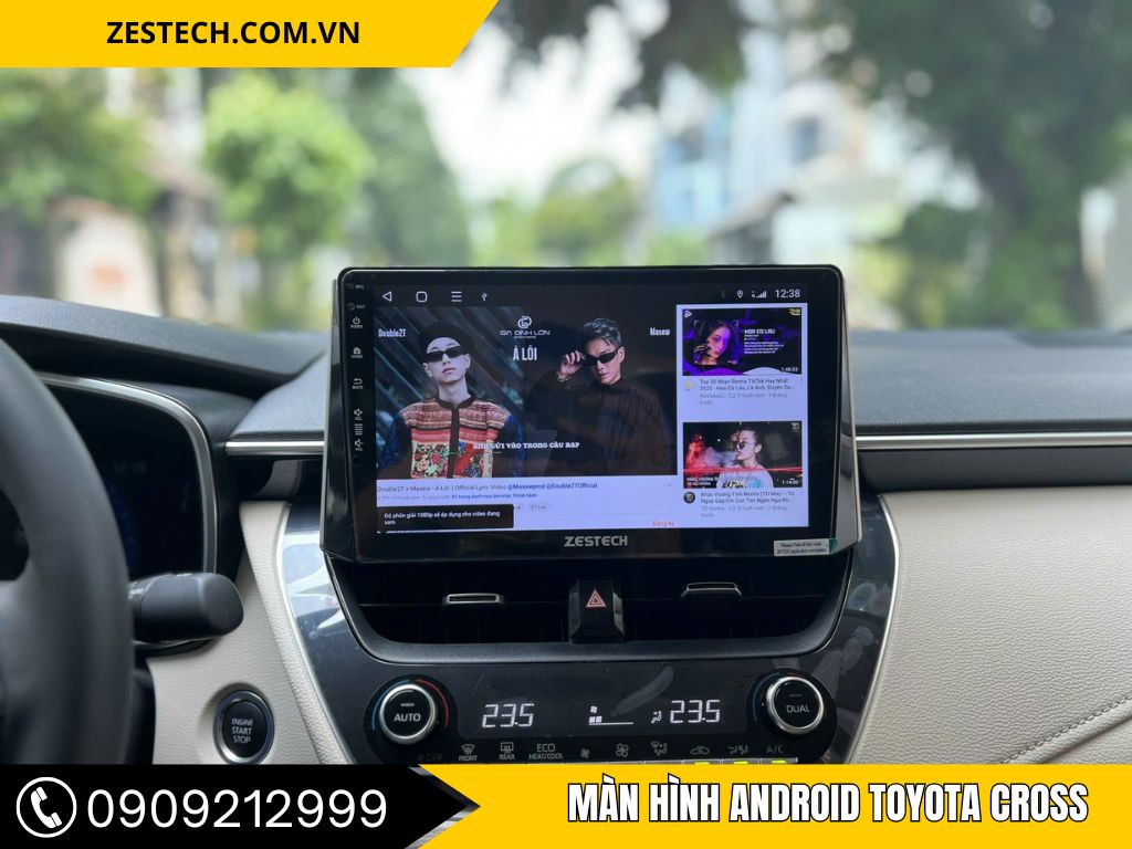 màn hình android toyota cross