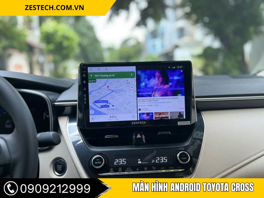màn hình android toyota cross