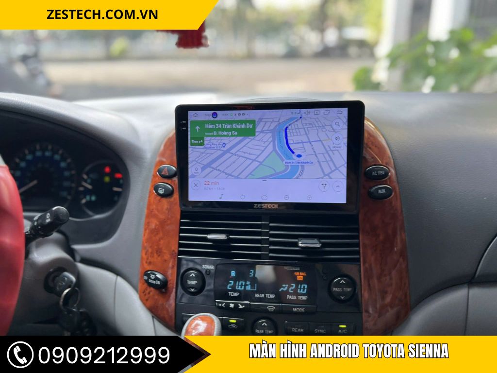 màn hình android toyota sienna