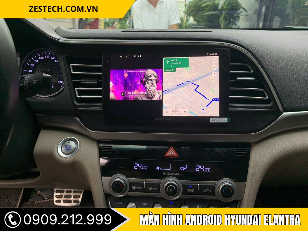 Màn hình Hyundai Elantra 2016-2020