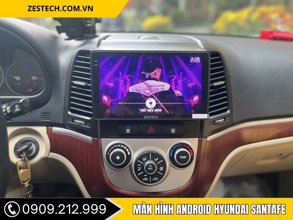 Màn hình Hyundai Santafe 2007-2012