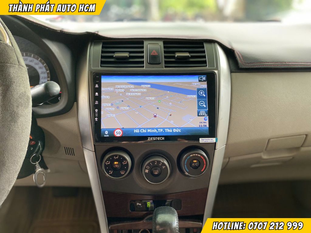 màn hình android cho toyota altis