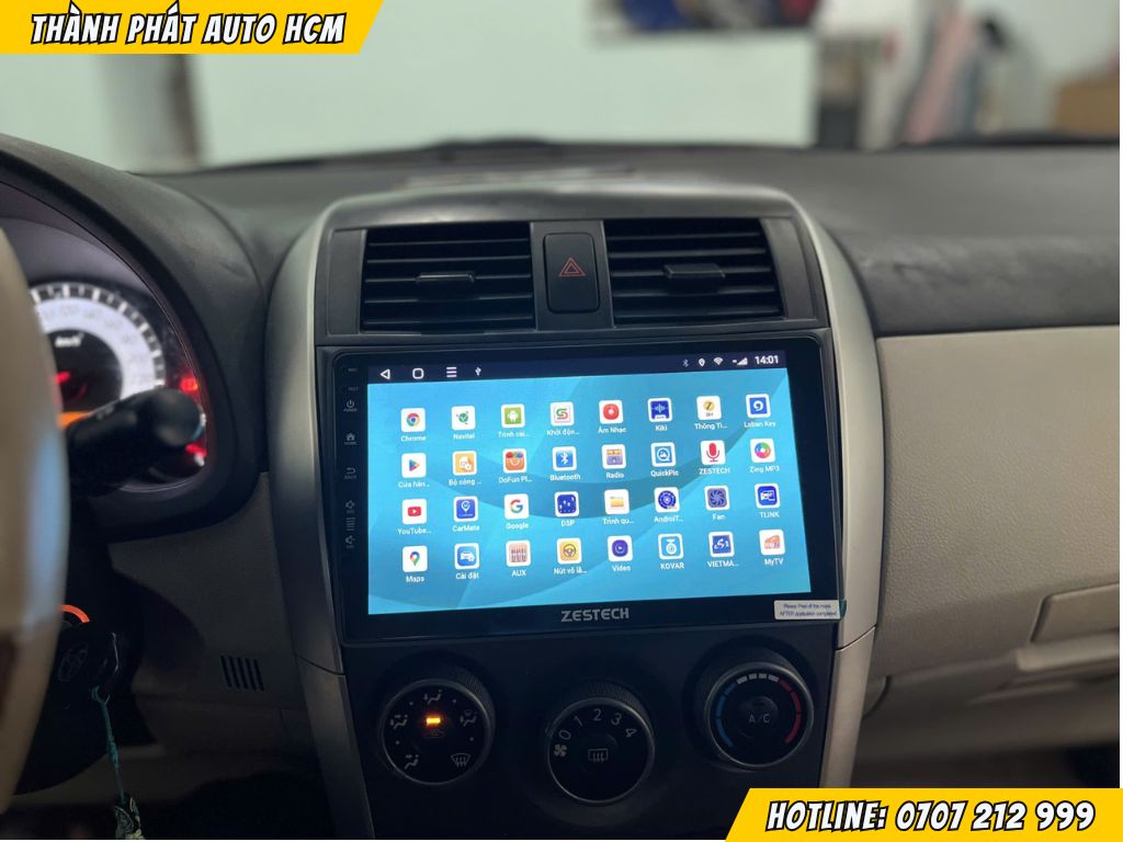 kinh nghiệm lắp màn hình xe altis