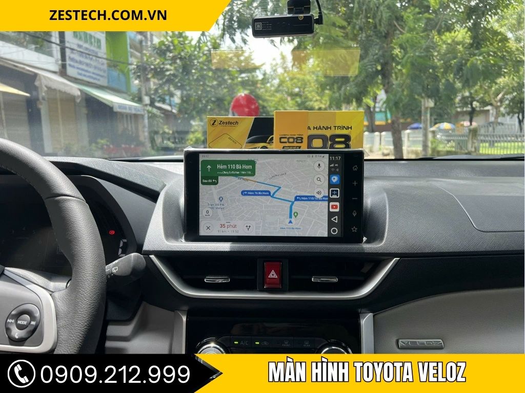màn hình xe veloz