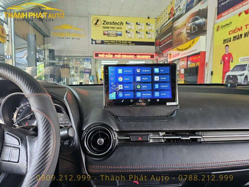 màn hình Android Mazda 2 - giao diện hiện đại