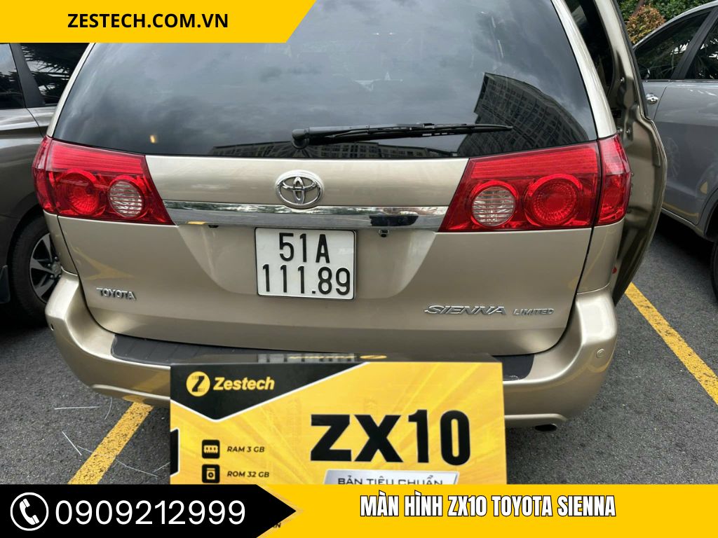 màn hình zx10 xe Sienna