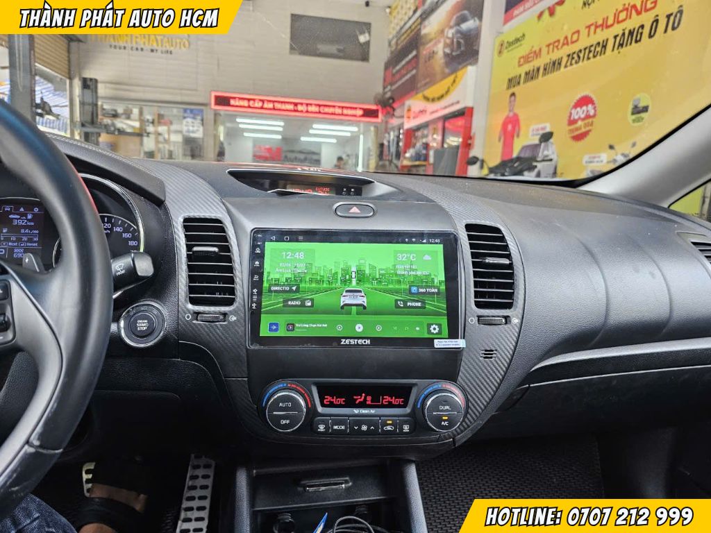 Lắp màn hình android Kia Sorento