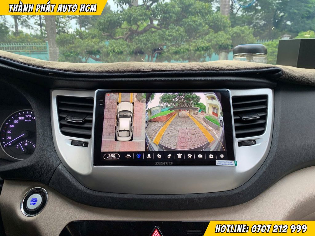 Lắp màn hình android xe Hyundai Tucson