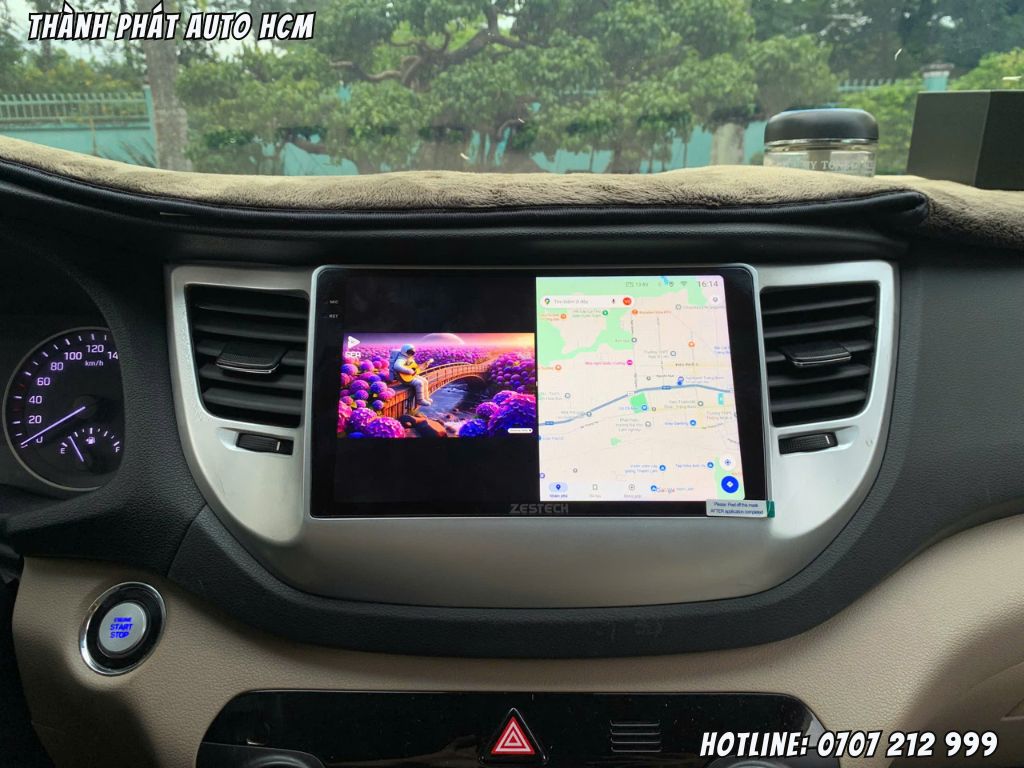 Lắp màn hình android xe Hyundai Tucson