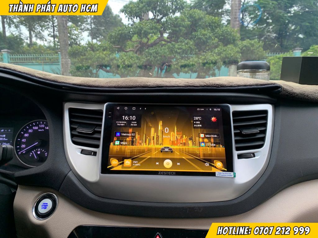 Lắp màn hình android xe Hyundai Tucson